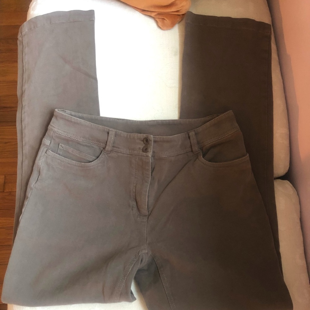 Eileen Fisher Brown Italian Fabric Jeans XS